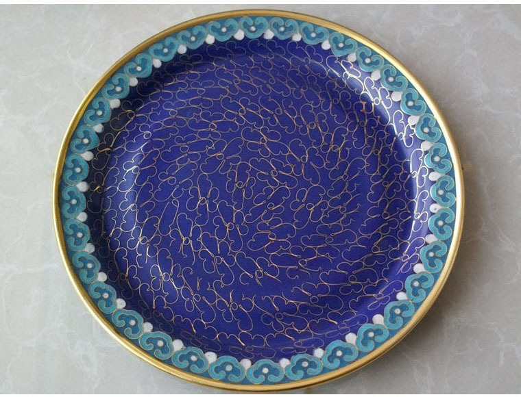 景泰蓝小火锅葫芦景泰蓝铜火锅酒精单人小火锅蓝底双龙