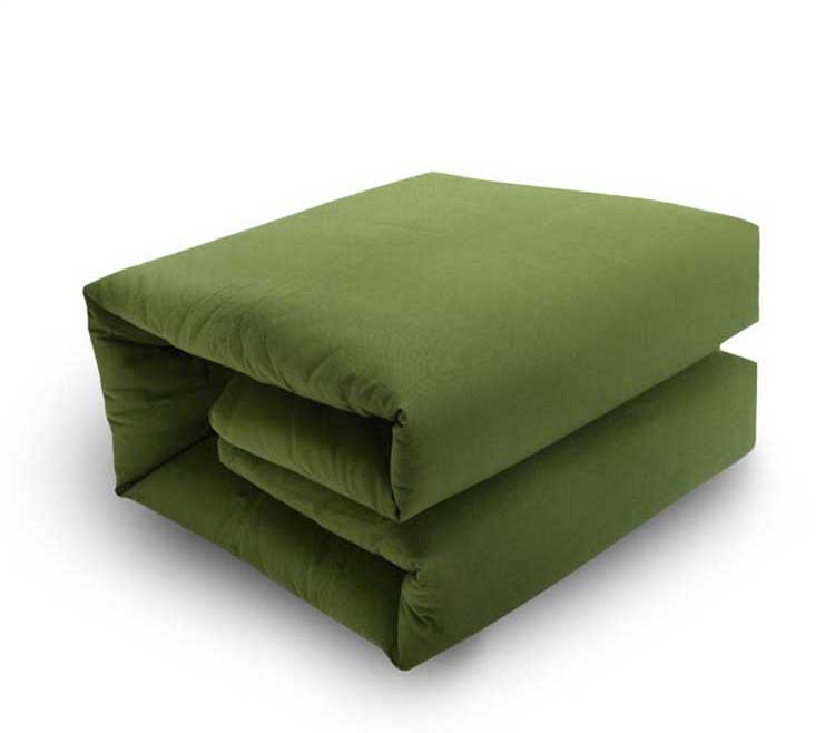 棉花军被 军绿色学生军训棉被防潮保暖劳保工程棉被军褥单人被 被子