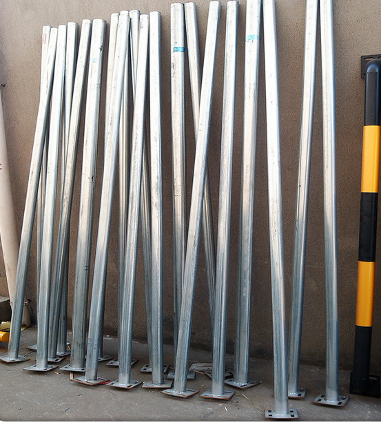 交通标志牌立杆 反光镜广角镜立杆 定制各种立杆镀锌管交通设施