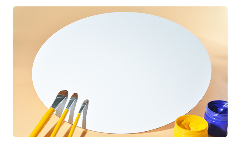 年中大促油画颜料用圆形油画画板纯棉画布油画板丙烯画板厂家直销