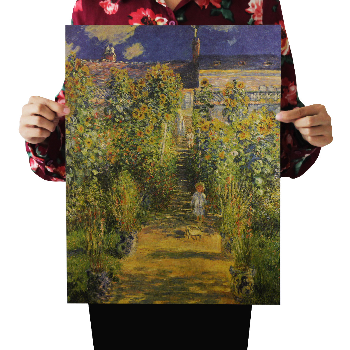 【a183】韦特伊花园怀旧复古牛皮纸海报室内酒吧咖啡馆装饰画