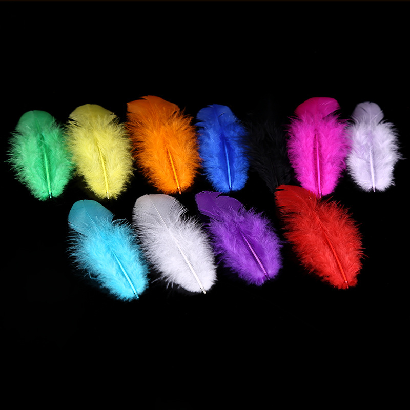 diy handmade feather wholesale female feather small feather jewelry decoration multi-color optional clothing accessories supply