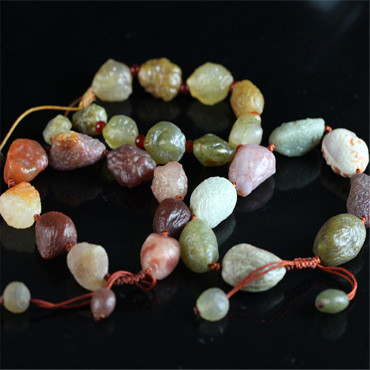 天然玛瑙新疆哈密优质原石精品玛瑙手链保真特价一件起批发