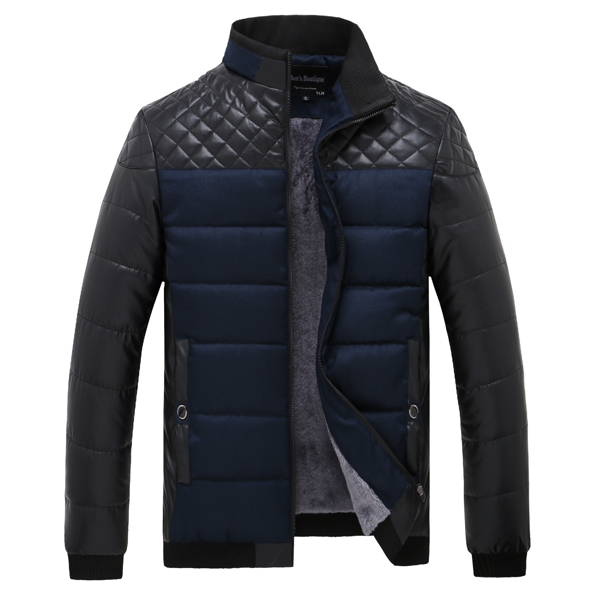 中老年棉衣男冬季加绒加厚棉袄中年男士短款棉服外套男冬天爸爸装