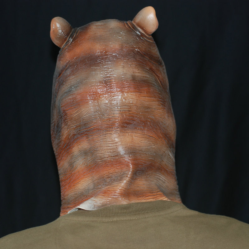 厂家直销 河马头套面具 万圣节恐怖cos头套 凶恶动物整蛊影视道具