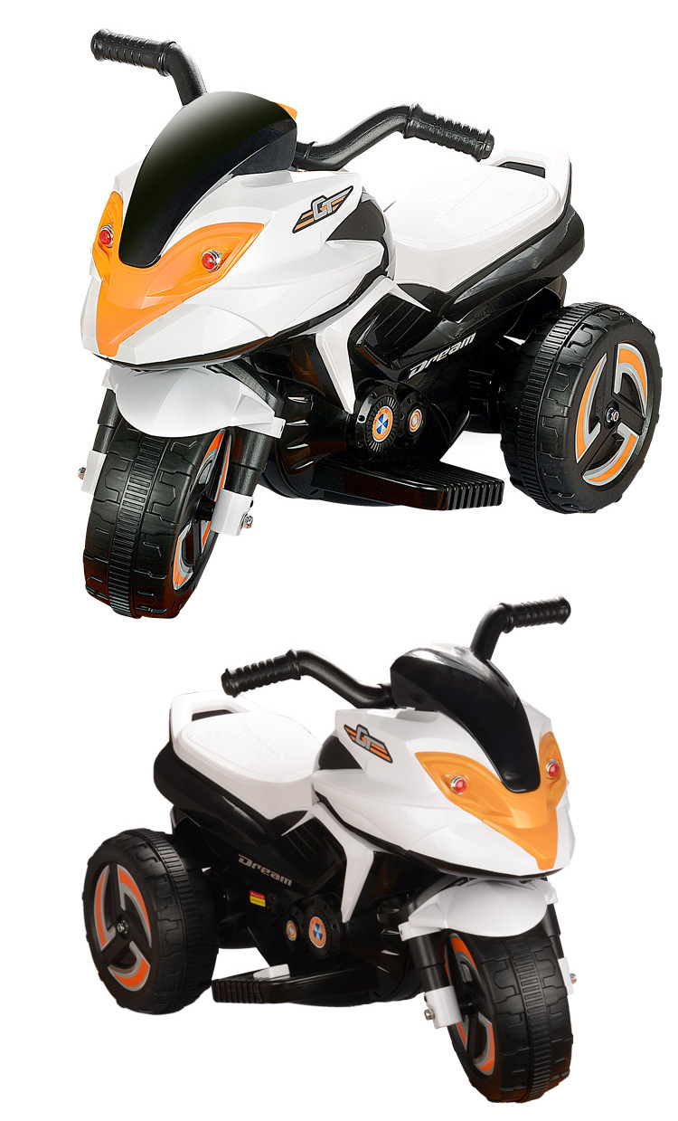 正品sm291606儿童摩托车雪狐 灯光音乐电动童车 三轮可坐电瓶车