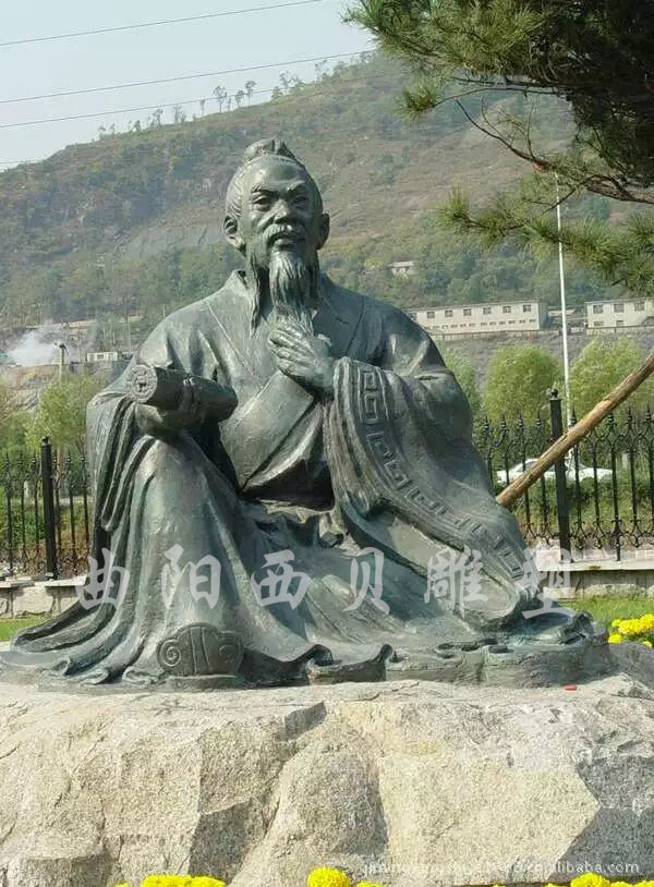 定制铸铜历史人物雕塑 古代人物铜雕