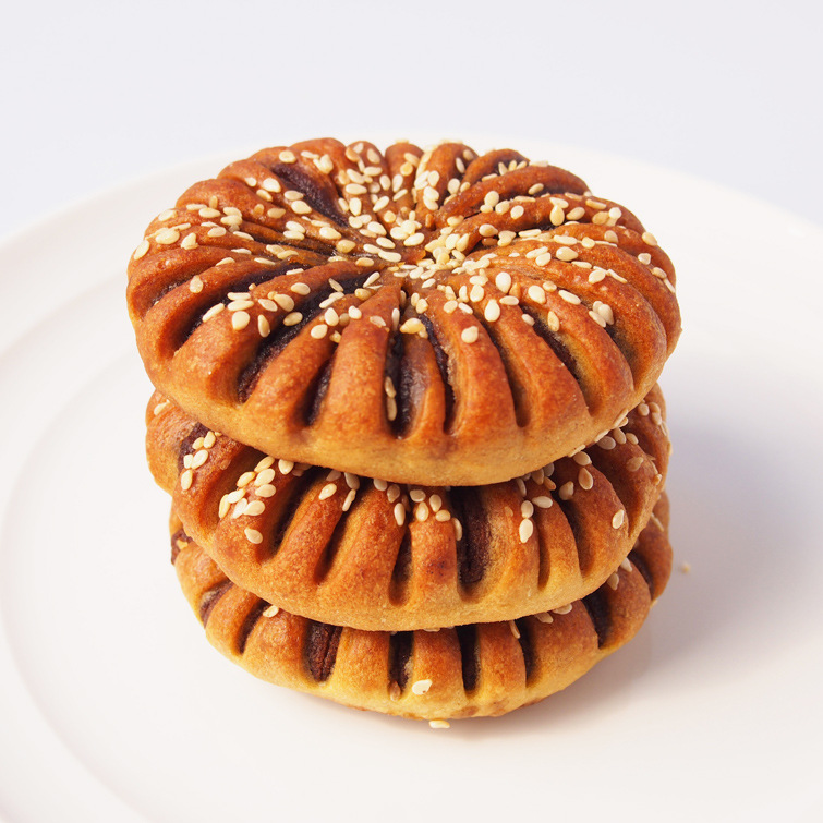 麦利园江阴特产芝麻豆沙馅马蹄酥 办公室传