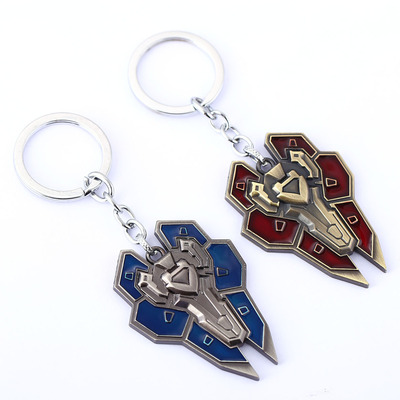 lol 英雄联盟 兵器模型 源计划山 蕾欧娜盾牌 钥匙扣挂件 两色