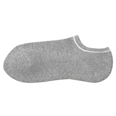 无印袜子女加厚毛圈秋冬底低帮短筒日本合脚直角日系纯色船袜w18