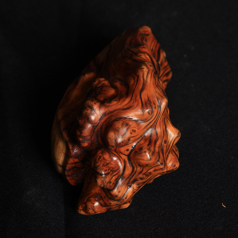 崖柏陈化瘤把件留疤太行陈化料毛料成品摆件