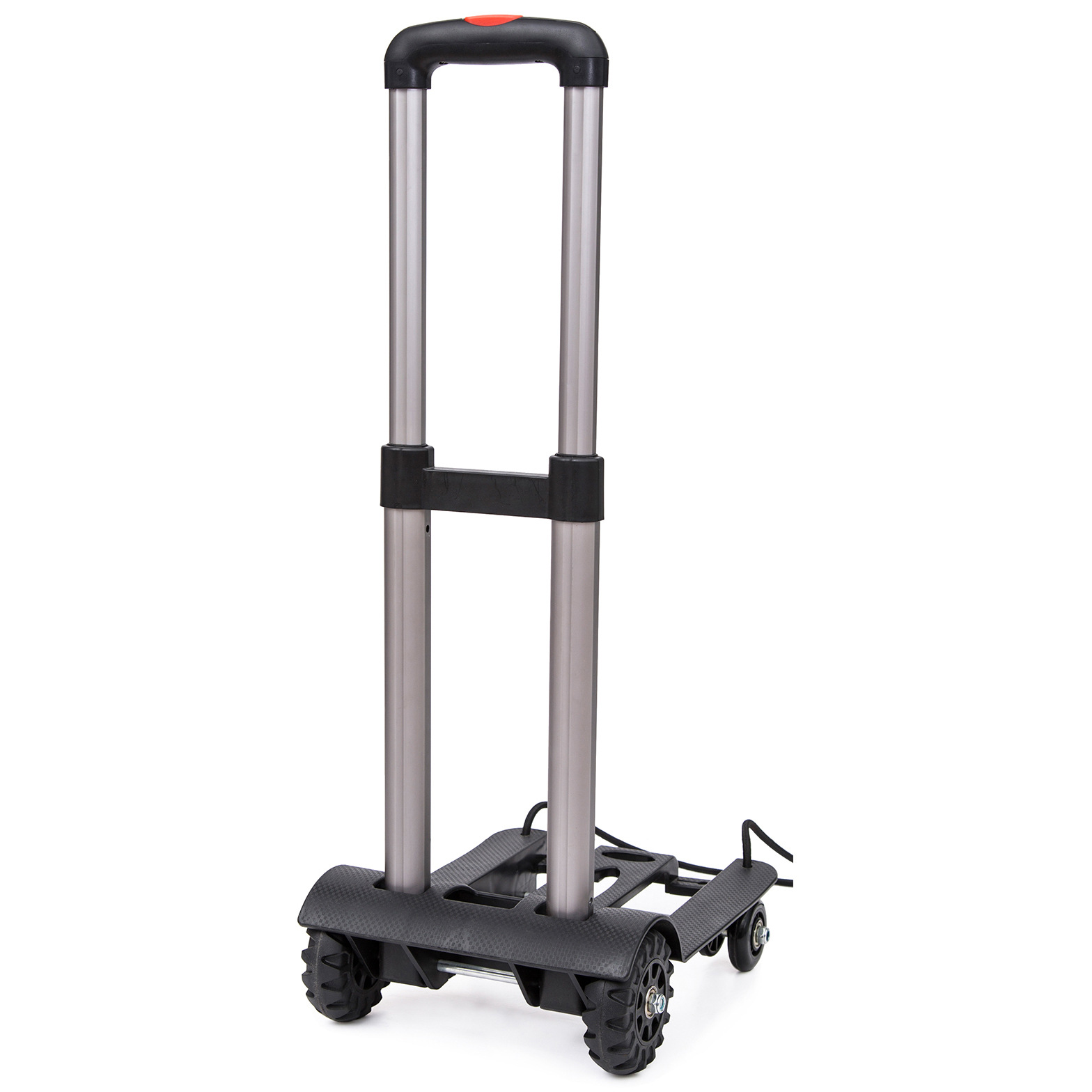 跨境亚马逊铝管拉杆车车家用伸缩小拉车四轮折叠行李车旅行购物车