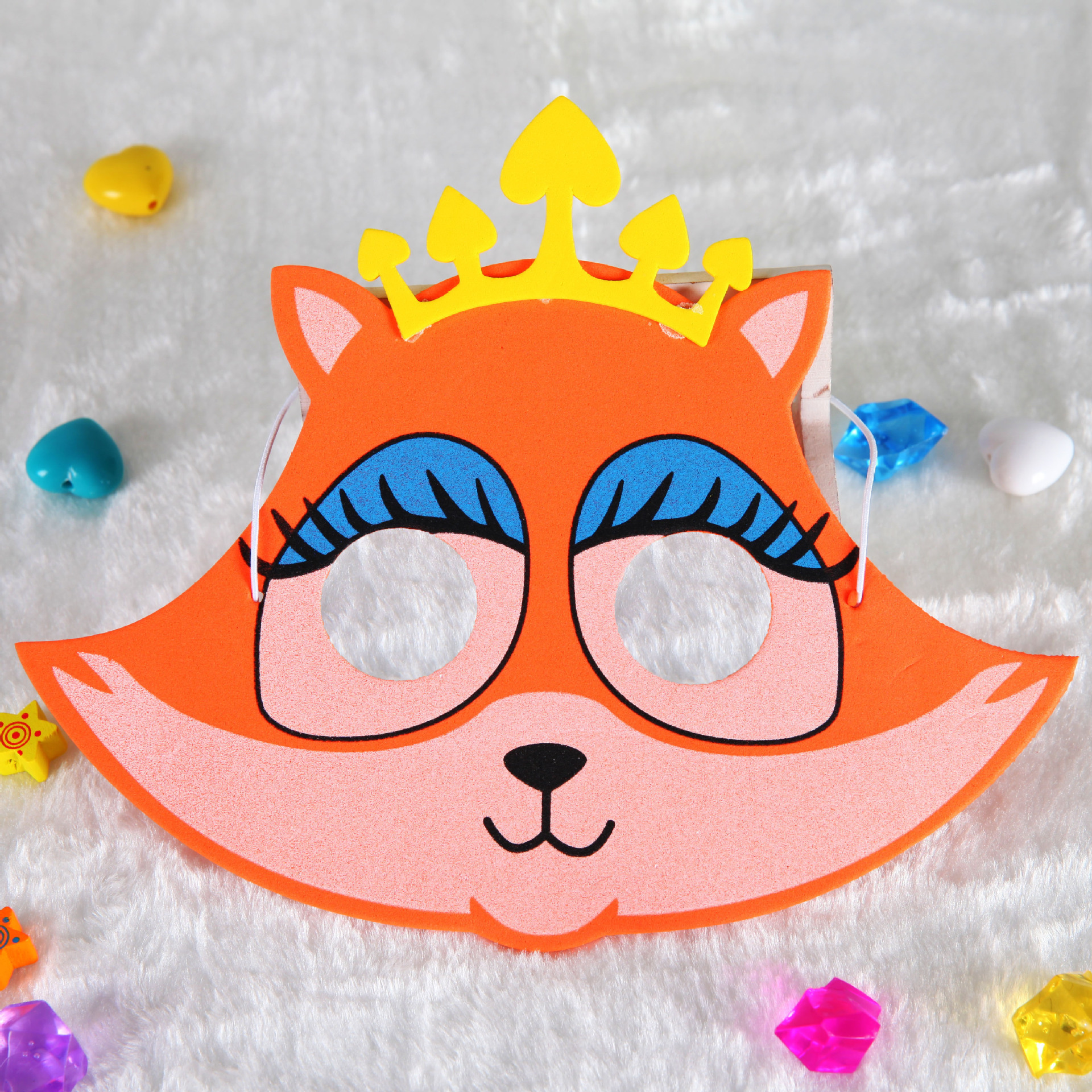 eva动物面具喜洋洋卡通面具儿童节幼儿园化妆舞会面具拍照道具