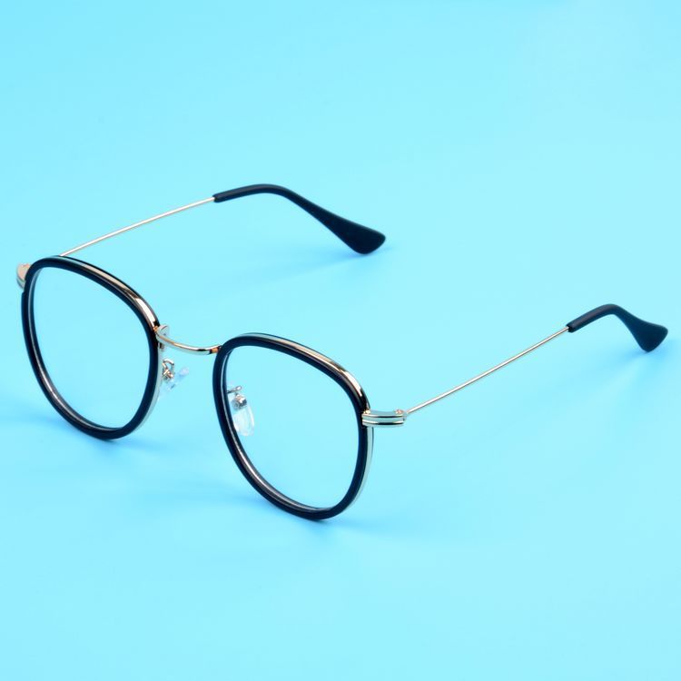 韩日系框架眼镜男女圆框平光镜超轻tr框架眼镜架子可配近视眼.