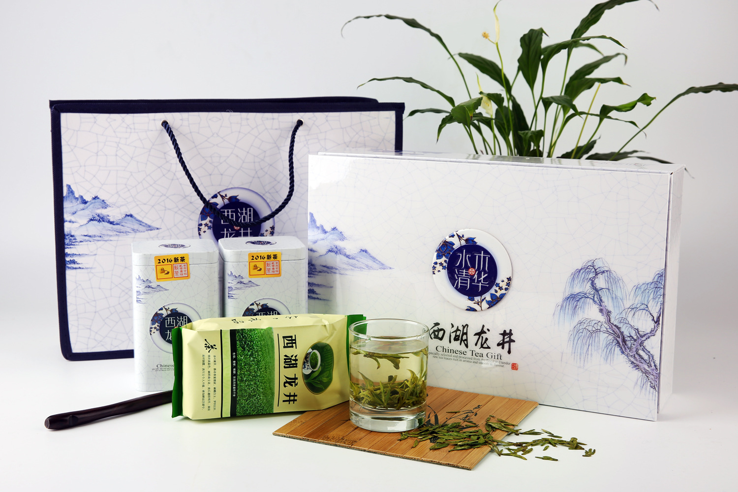 西湖龙井包装礼盒 空盒 精致 **龙井茶包装盒厂家直销