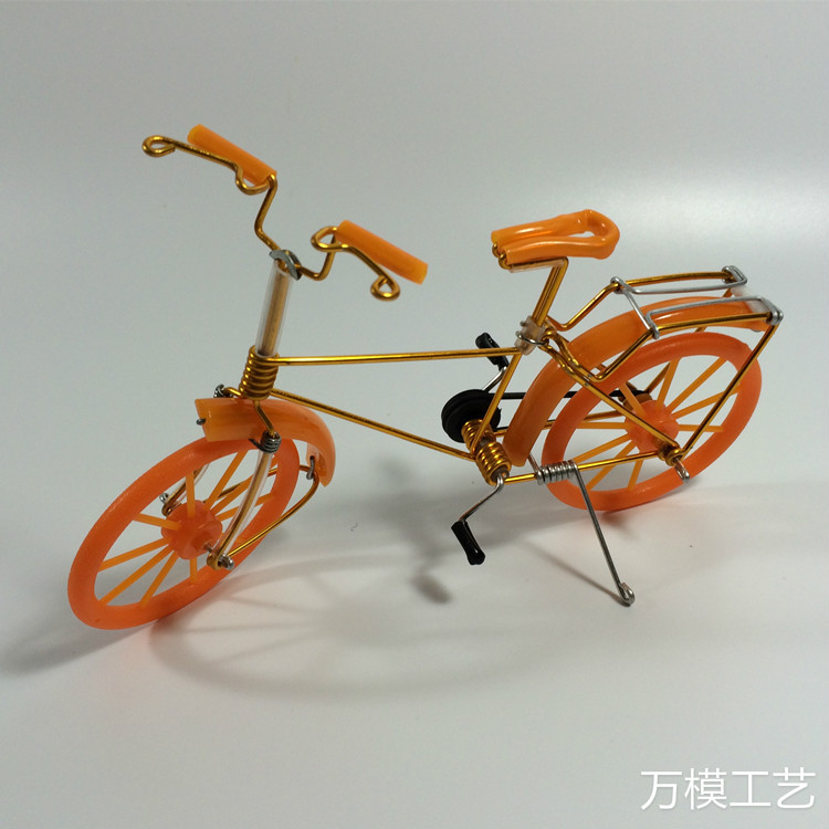 【花轮单车 】创意手工自行车 旅游工艺品 北京纪念品 彩色铝线
