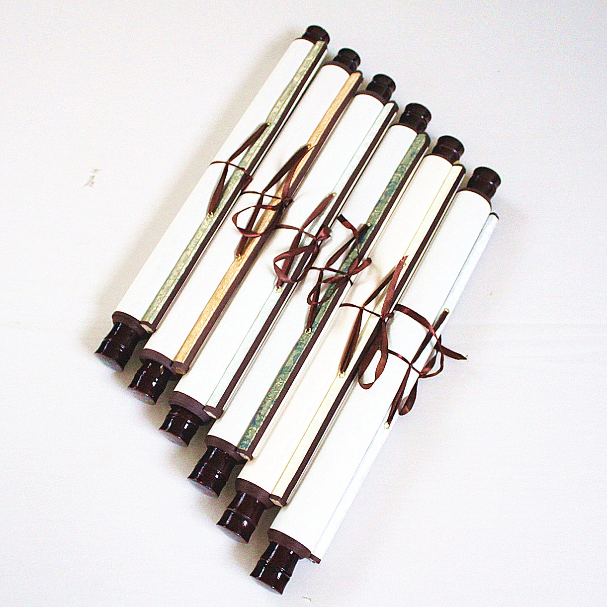 全绫精裱二尺立轴横幅书画挂轴画轴书法卷轴宣纸空白画卷