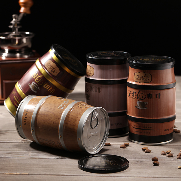 135g云南小粒咖啡罐装摩卡炭烧卡布奇诺拿铁原味速溶咖啡冲泡饮品 - 