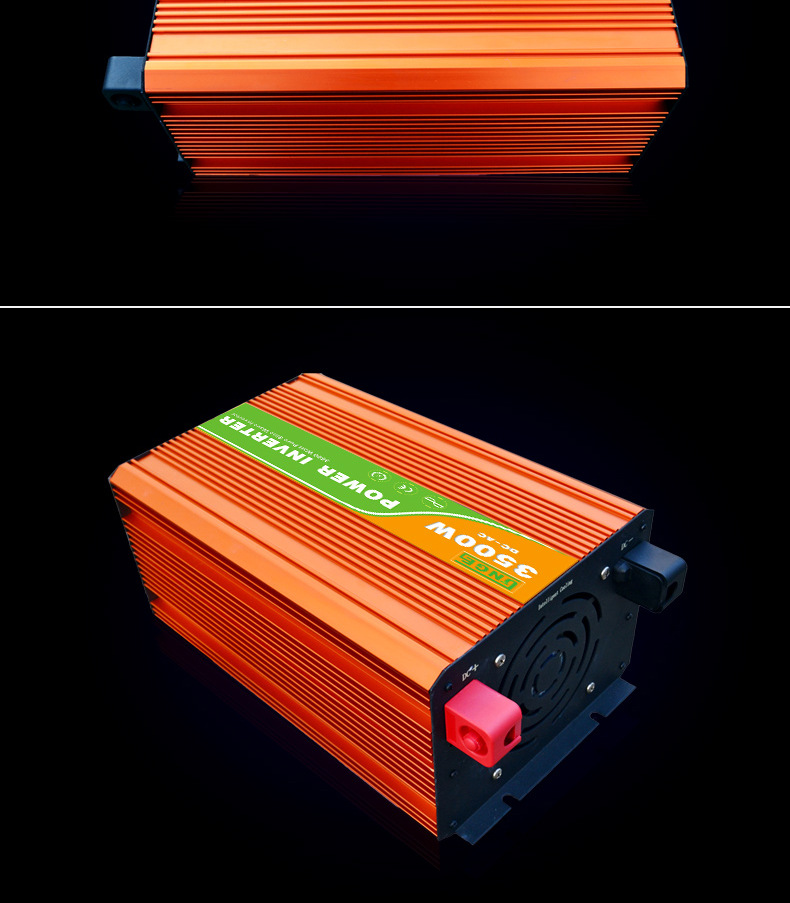 太阳能发电系统纯正弦波太阳能逆变器 24v转220v3500w车载逆变器