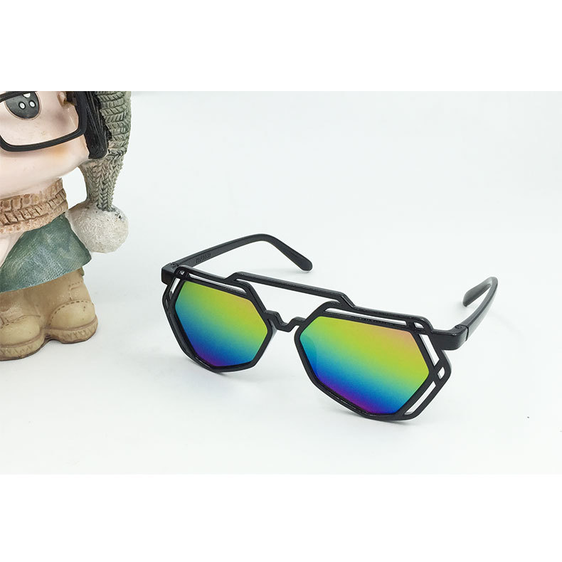 16新款儿童卡通super lovers多边形太阳镜2902-1时尚眼