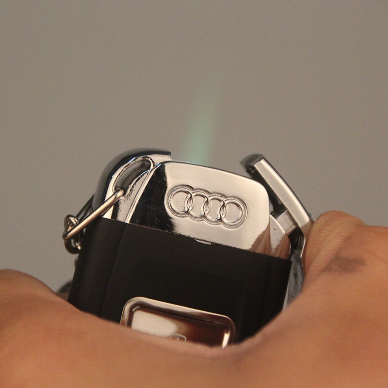 金星58代奥迪车控带灯钥匙扣创意防风打火机