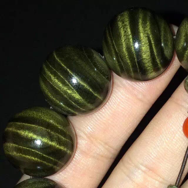 厂家直销金丝楠手串 四川绿料阴沉木金丝楠手串 佛珠手链工艺品