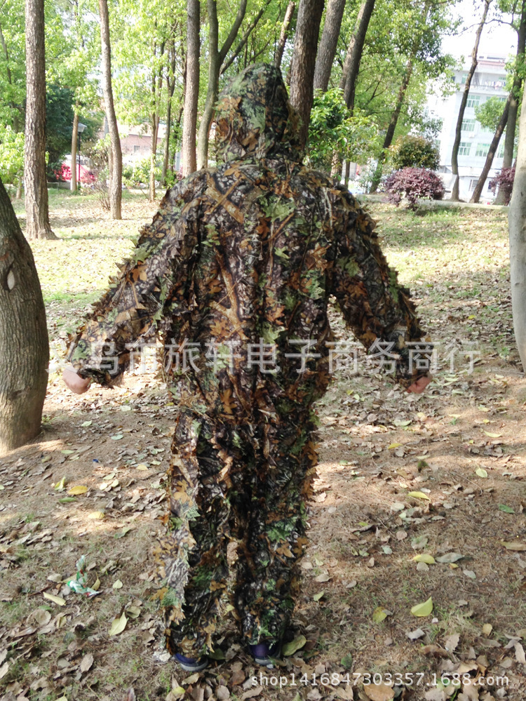 Jesus Survival 3D Leaves Camouflage Camouflage Clothing Invisibility Cloak Camouflage Clothing Chicken Eating Ghillie Suit Hunting Clothes Leaves Clothing