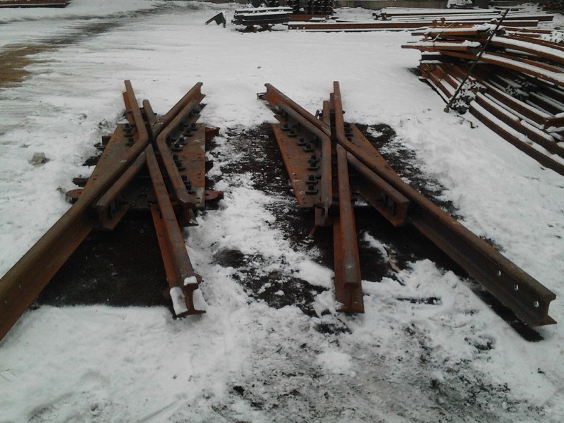 铁路轨道道岔交叉渡线638--4-1219岔心飞跃铁路道岔