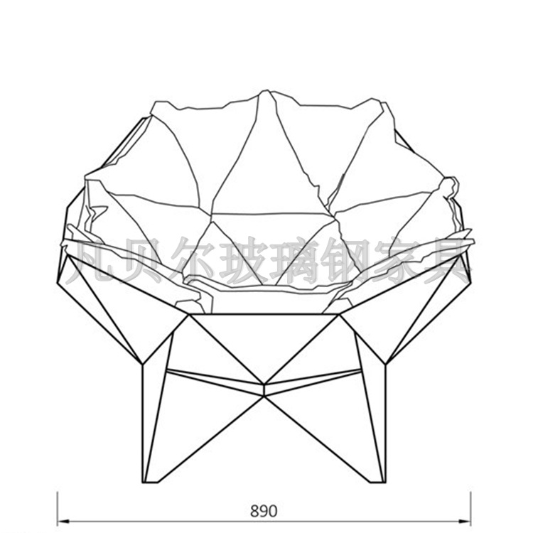 玻璃钢厂家直销 玻璃钢家具 玻璃钢休闲椅 球形薄壳结构休闲椅