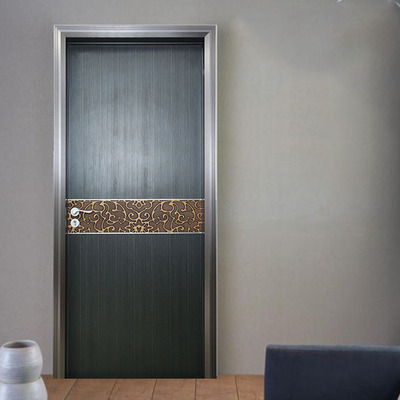 厂家定制商务办公室防盗门oem家庭室内隔音铝合金生态门供应