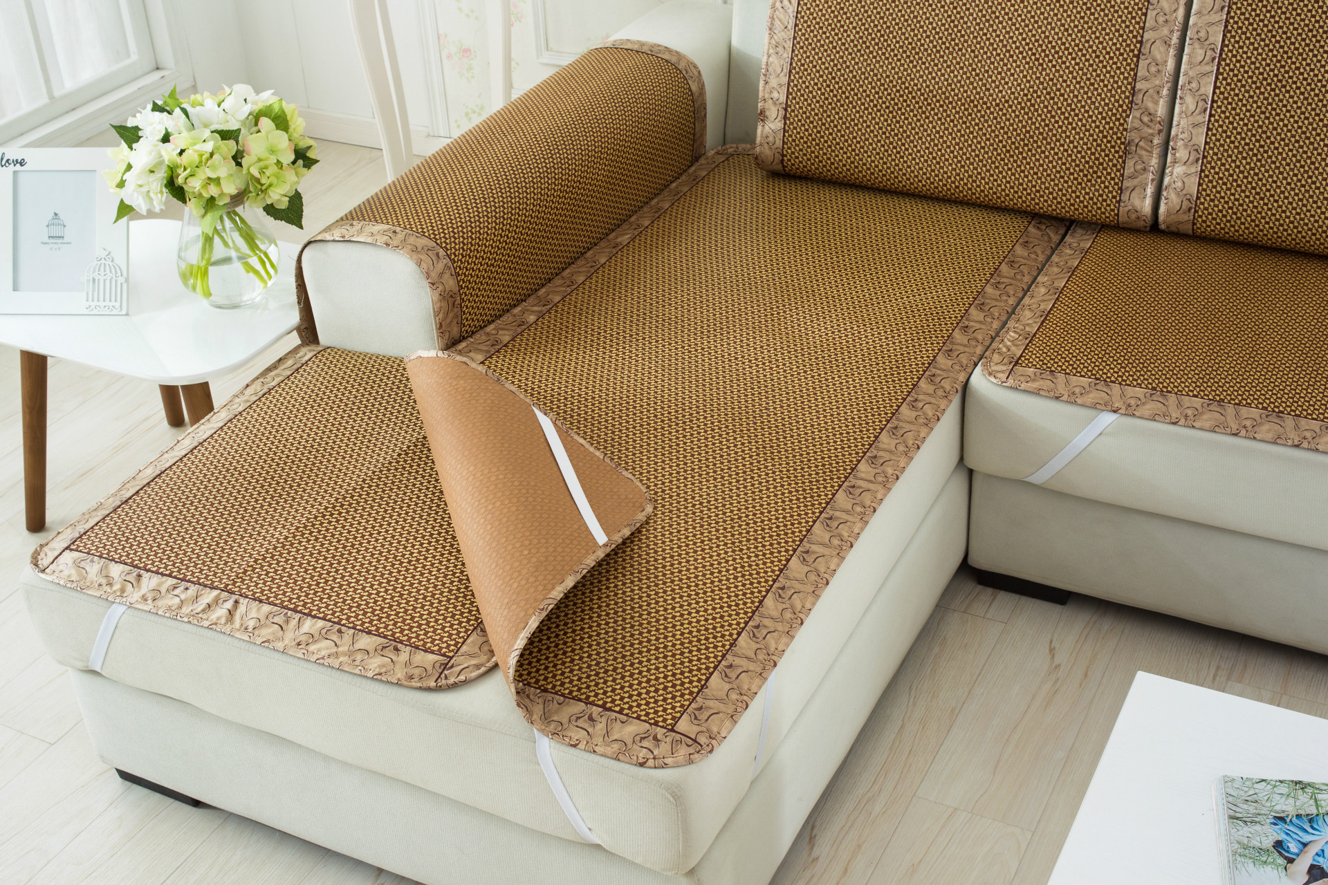 夏季新款沙发垫藤席凉垫夏天沙发凉席坐垫定