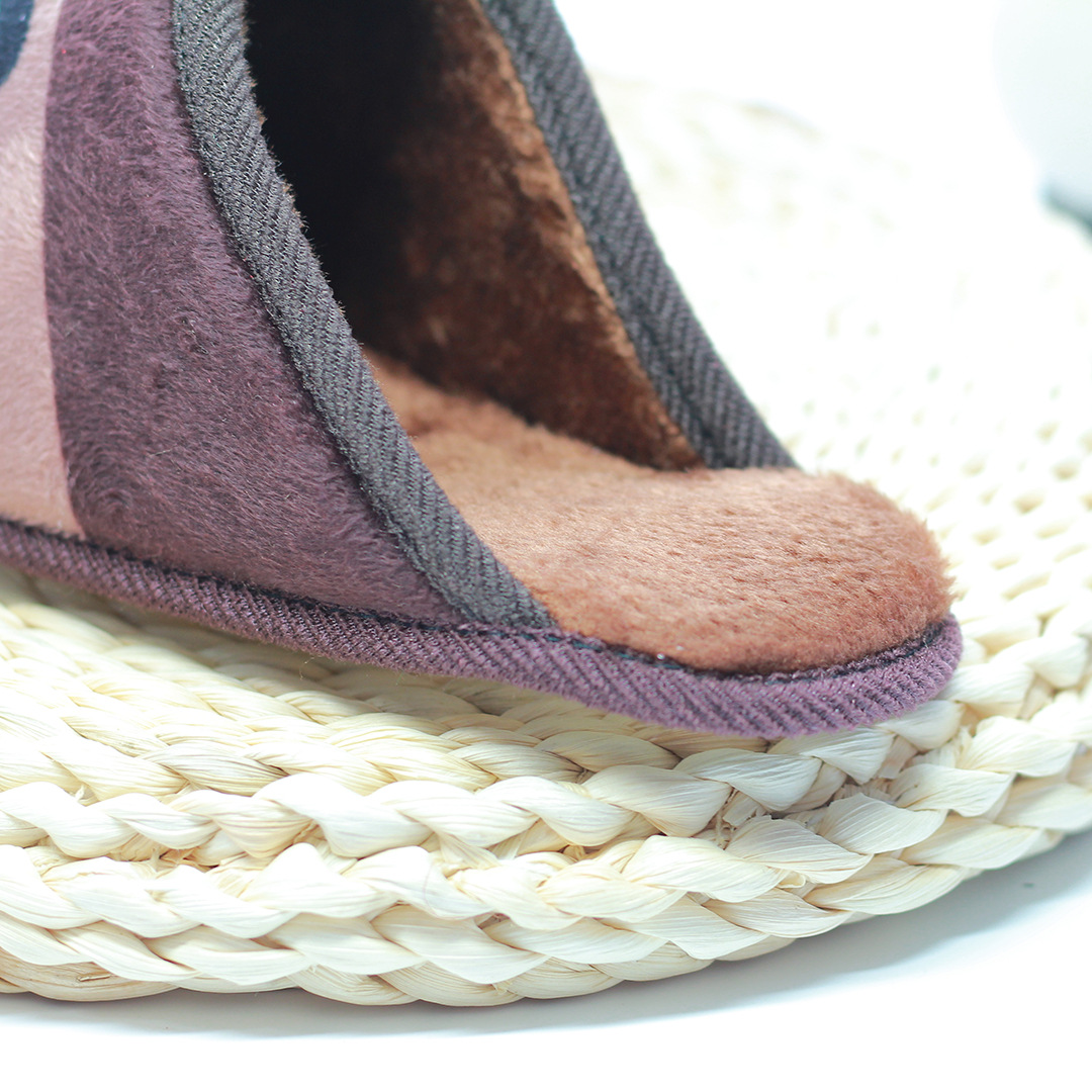 女式精品棉拖鞋鞋帮 长毛绒带底加厚保暖拖鞋帮半成品 厂家批发