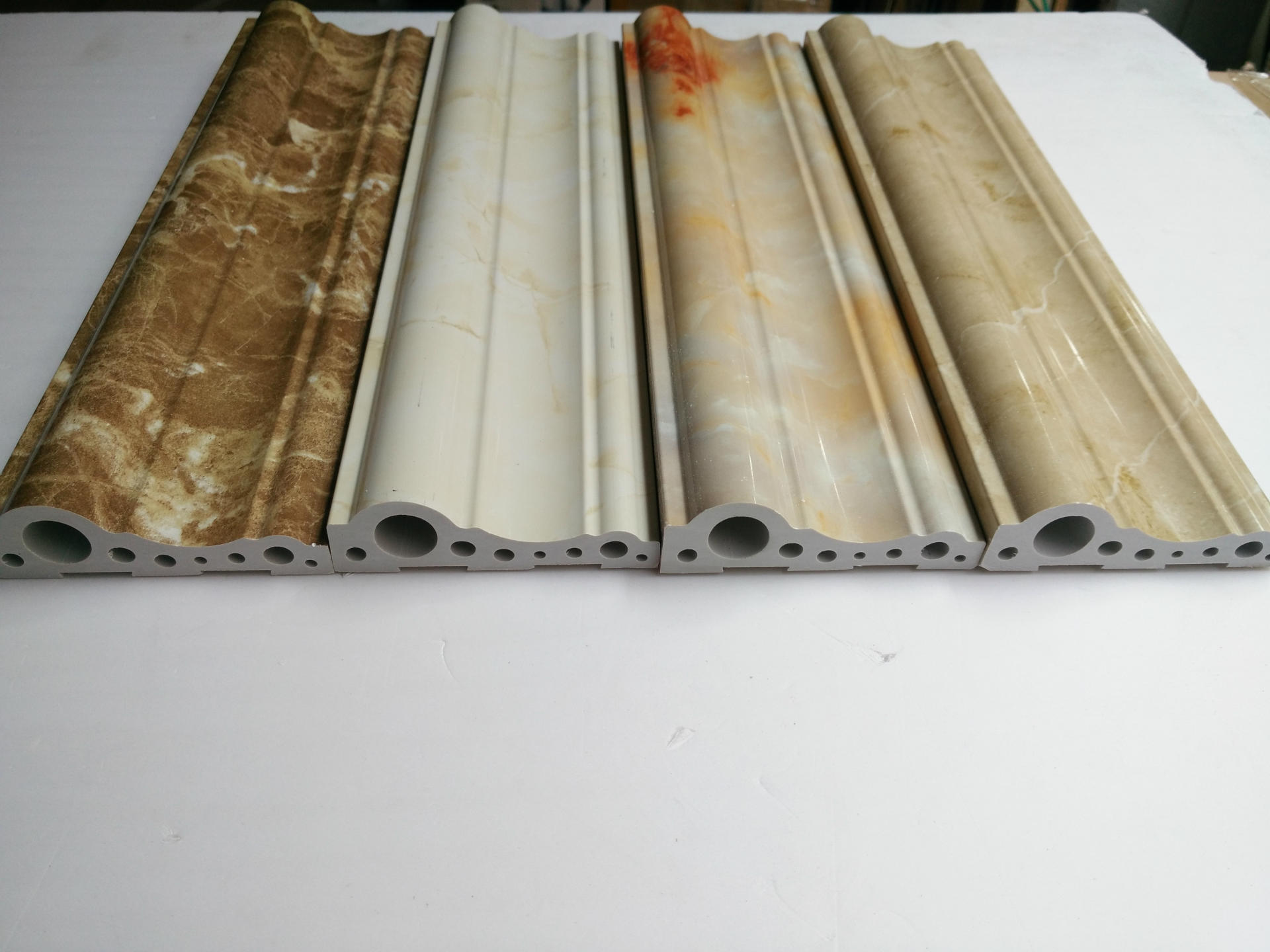 绿色环保石塑仿大理石装饰线条,12公分石塑uv仿大理石门套线条