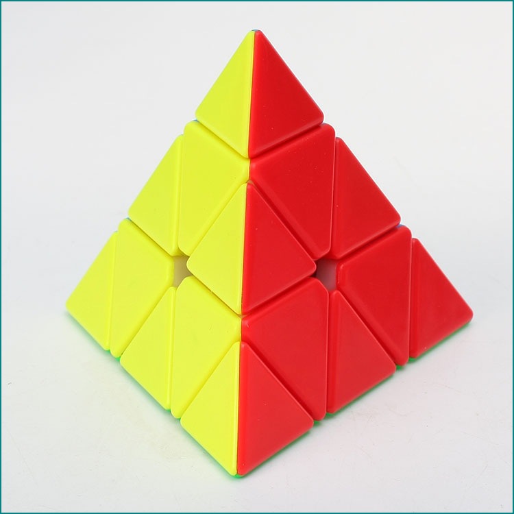 【zcube 金字塔魔方 荧光色小号】三角形魔塔魔方益智儿童竞速