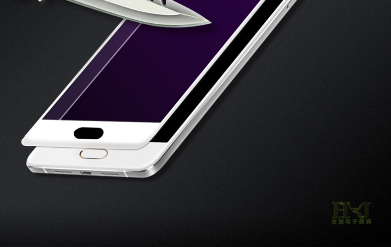 oppo r9紫光钢化膜 r7 plus全覆盖抗蓝光玻璃膜 oppo手机贴膜批发