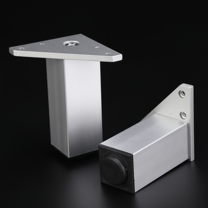 厂家生产铝合金脚橱柜脚家具脚浴室柜脚方形厨柜腿电视柜腿现货