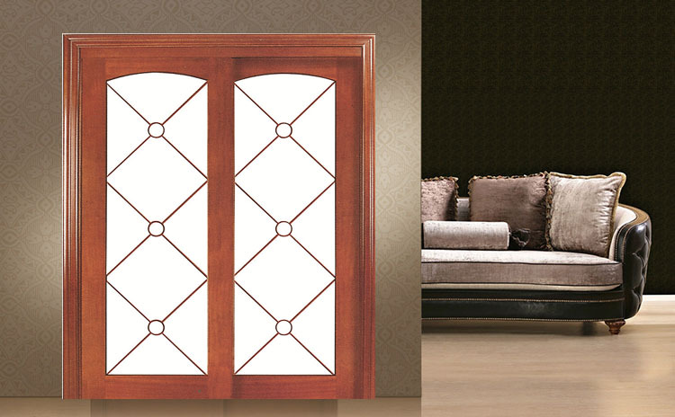 橡木实木门 玻璃吊趟门 书房隔音门 实木门厂家 批发