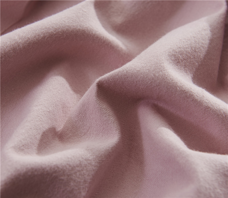 2016 秋冬 素色保暖床品 加厚型纯棉拉绒(双股)纯色床上四件套