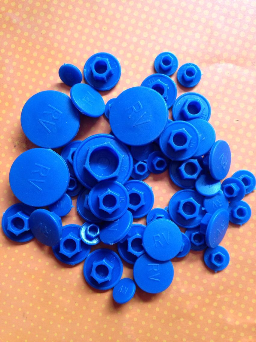 【蓝色】尼龙内六角螺丝保护盖防焊渣防水帽防尘盖 塑料pe m3-m24