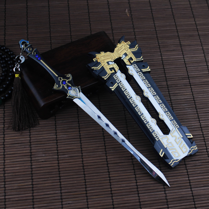 剑侠情缘三剑网三武器纯阳剑22cm赤霄红莲刀扣基三万花刀扣代发