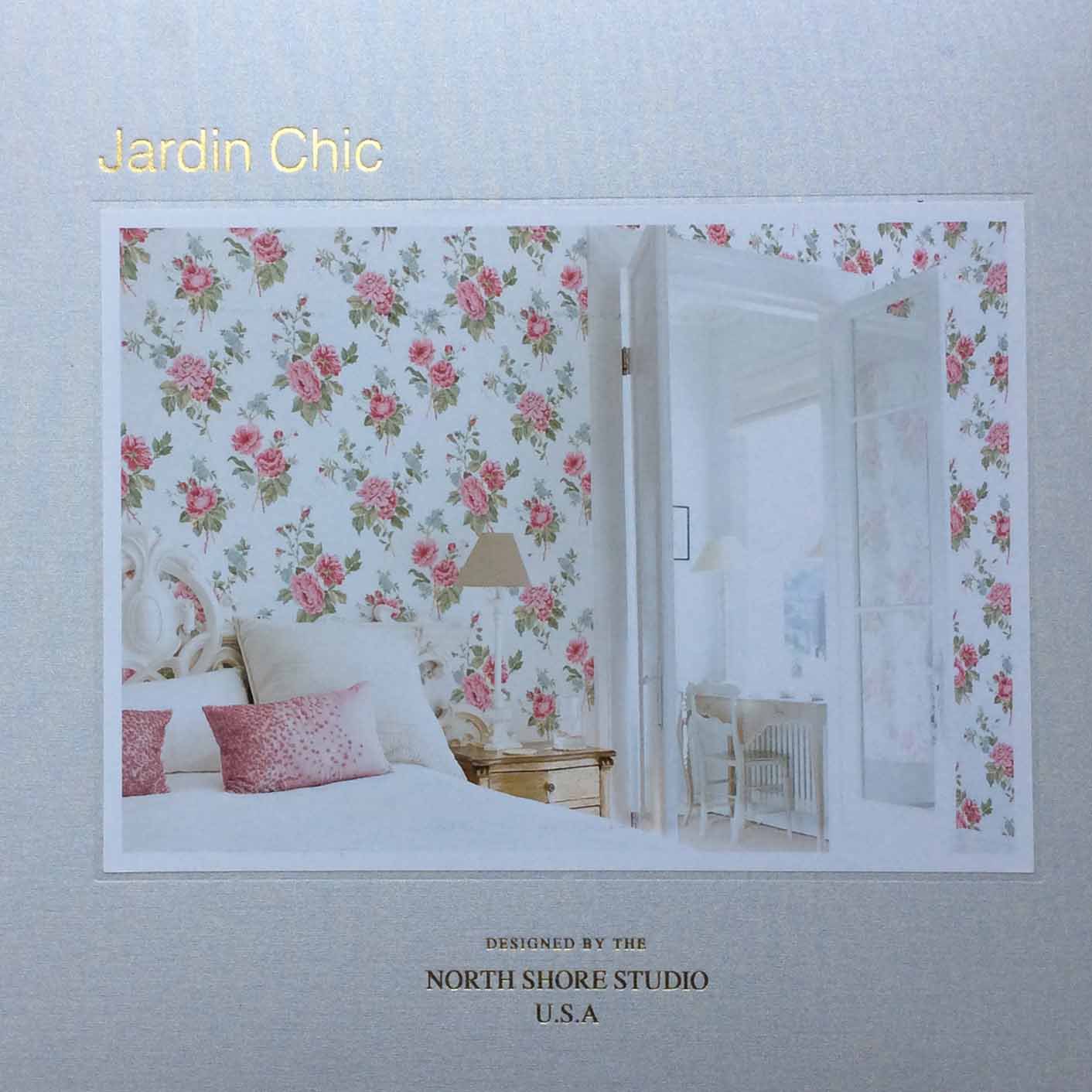 批发国产博艺品牌无纺家装墙纸壁纸桥汀花园jardinchic