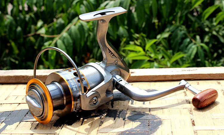 钓德来dc13轴无间隙全金属头渔轮渔线轮纺车轮海竿远投鱼竿轮渔具