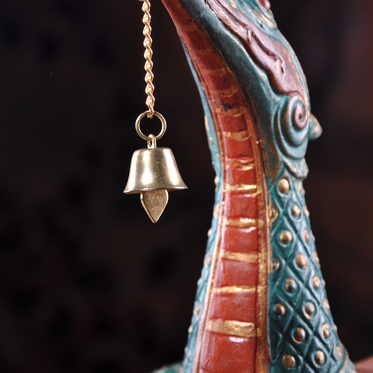 泰国铜质神鸟动物摆件 酒店 桑拿会所软装 办公桌面摆4317