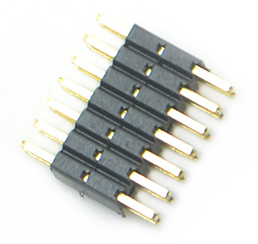 27双排插针双塑l=8.1mm直插排针1.27连接器