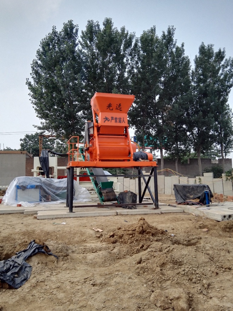 500搅拌机安装好