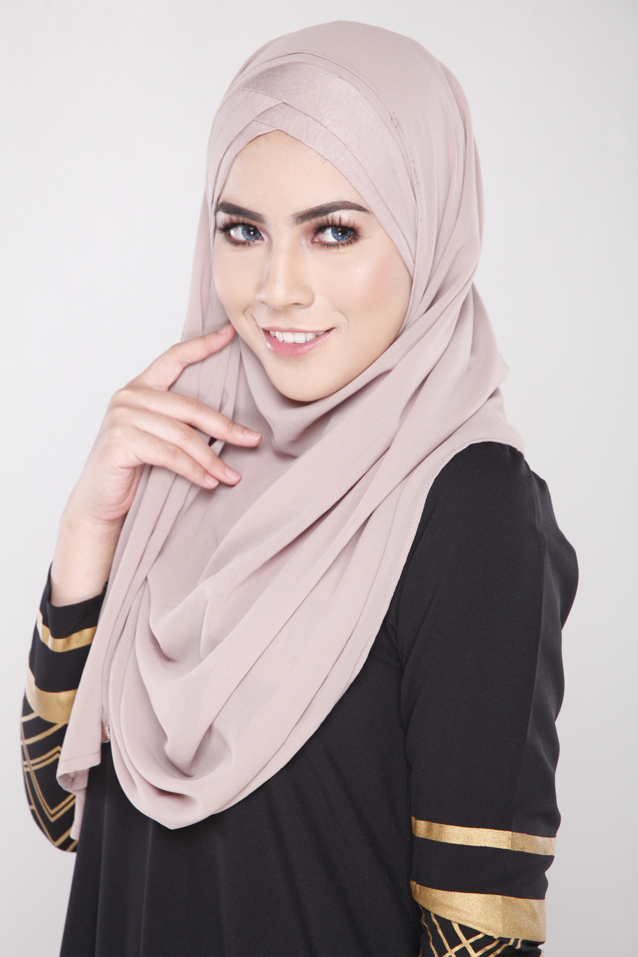 庄重之美~穆斯林女百搭头巾方便盖头纱巾