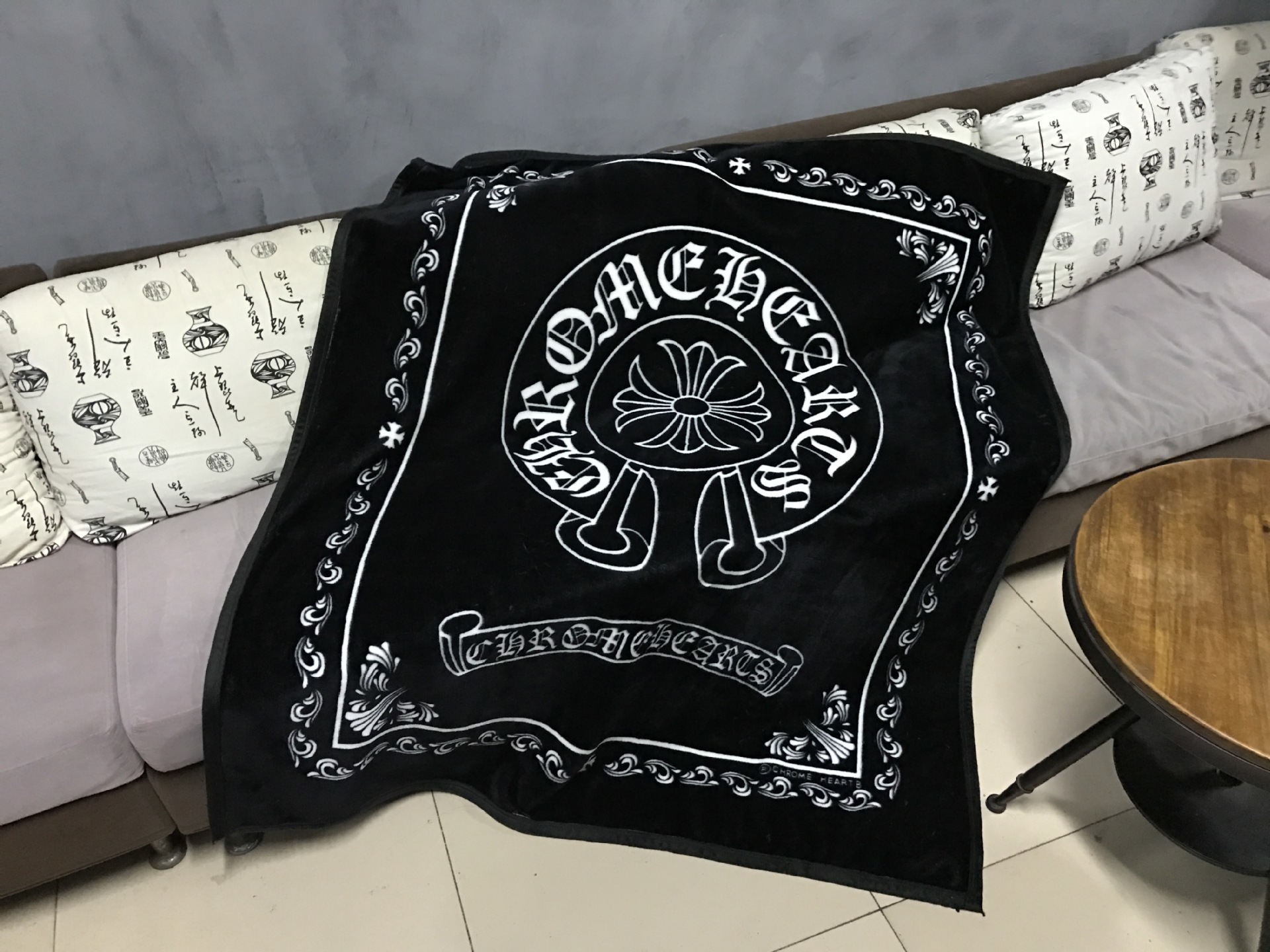 tide society# ch 克罗心 加厚 法兰绒 毛毯 1.3*1.5米