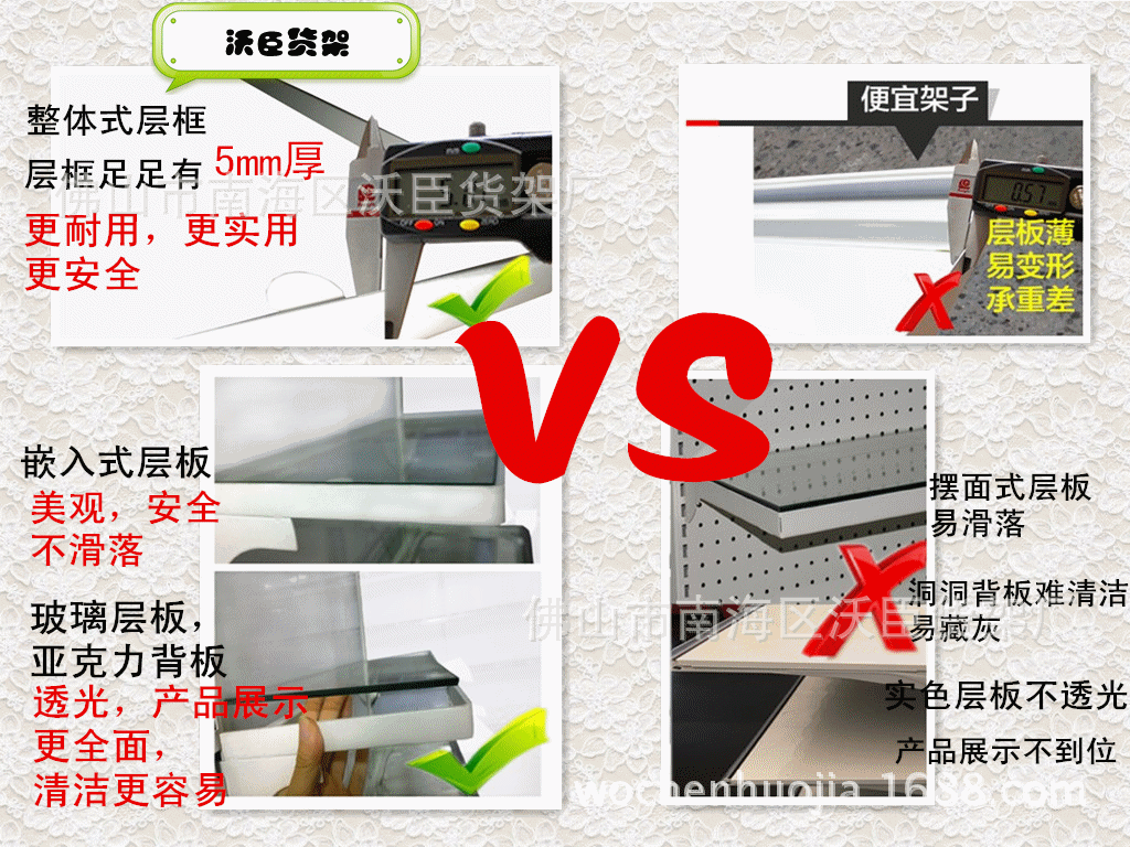 工厂直销连锁超市旋转式堆头架饰品散货货架层架配件