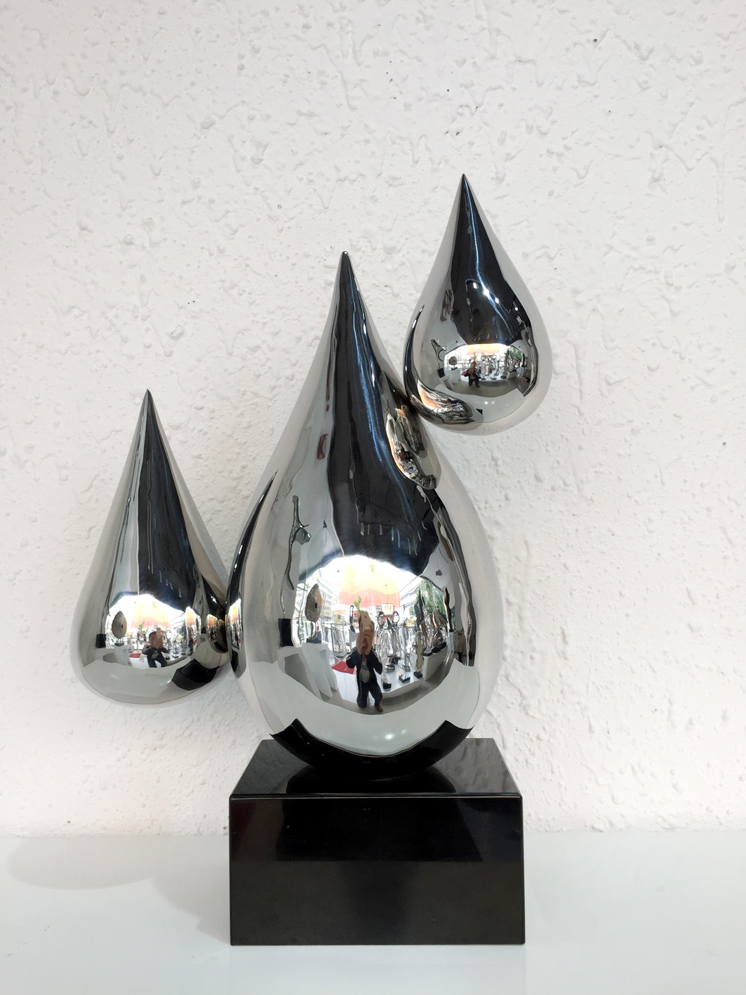 样板房家居,酒店会所创意艺术不锈钢摆件水滴