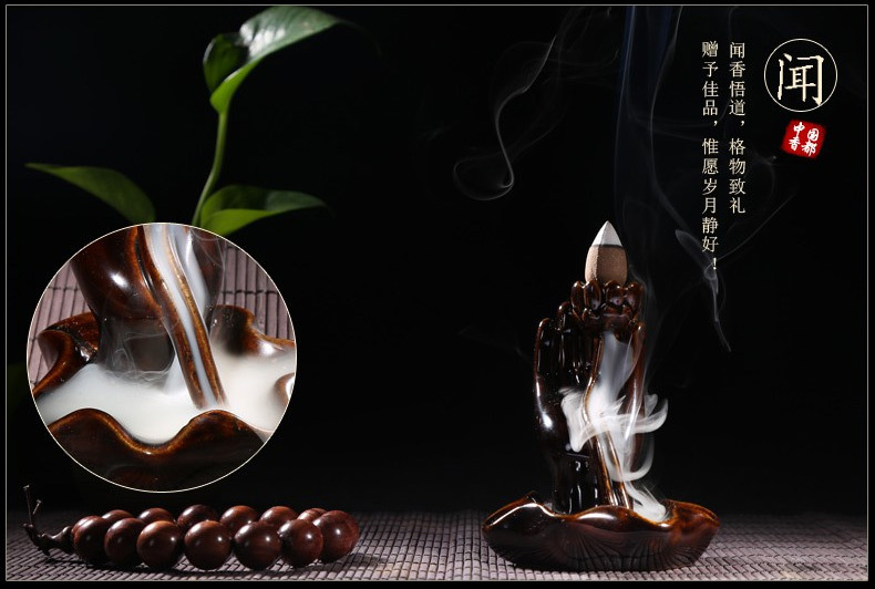 印度老山檀香流云香 纯天然沉香倒流烟塔香 观烟香 厂家批发.